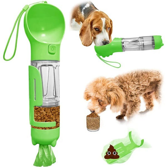 Botella canina Portatil 4 En 1 Multifuncional