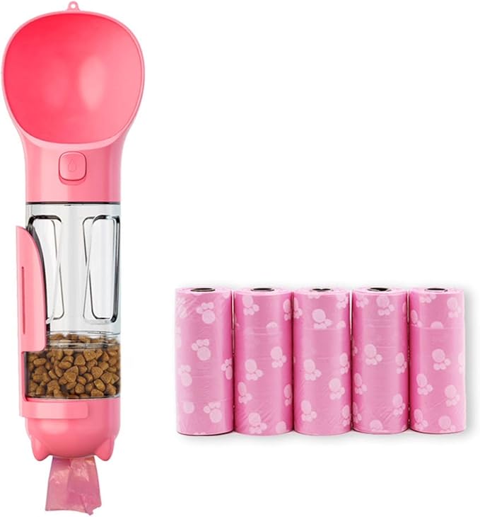 Botella canina Portatil 4 En 1 Multifuncional