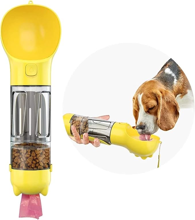 Botella canina Portatil 4 En 1 Multifuncional