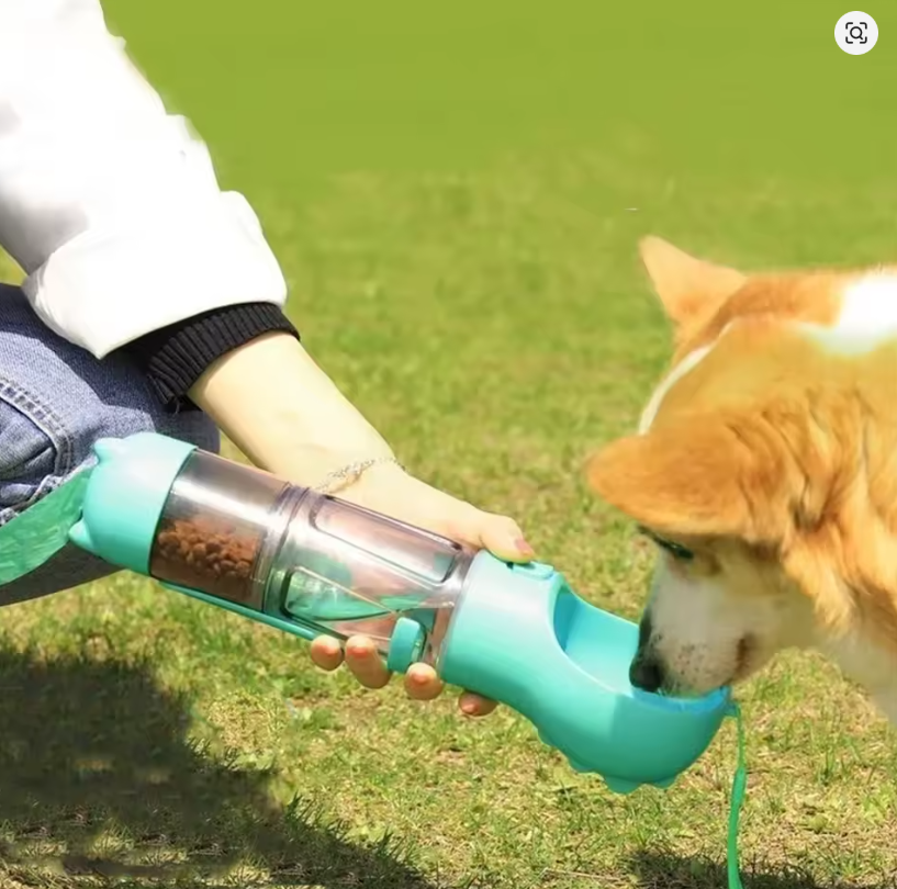 Botella canina Portatil 4 En 1 Multifuncional